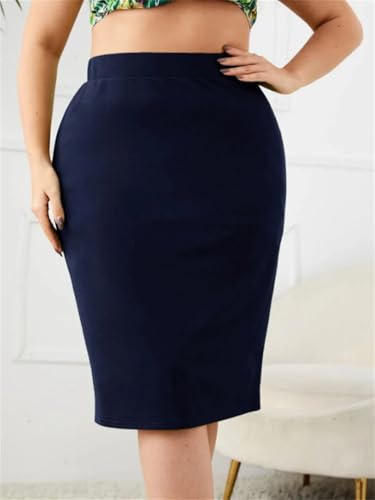 Solid Party Bodycon Skirt Women High Waist Office Ladies Slim Midi Skirts3