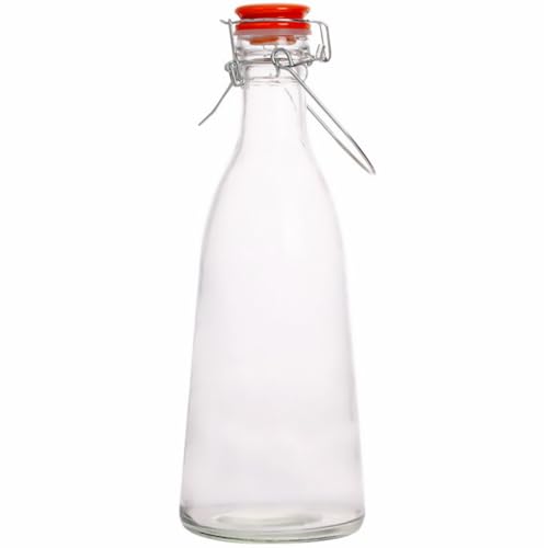 VERDANVERSE Botella De Almacenamiento Presión De Vidrio Botella Hermética para Almacenar Alimentos Grifo para Uso Cocina