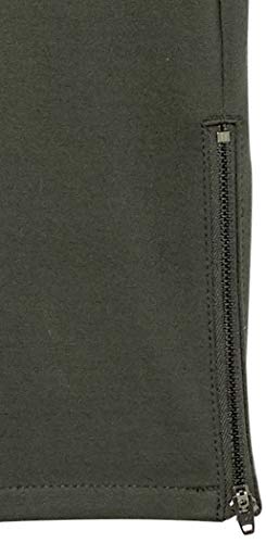 Daily Ritual Women's Ponte Knit Skinny-Fit Legging With Ankle Side Zips, Olive, Small #TOP5