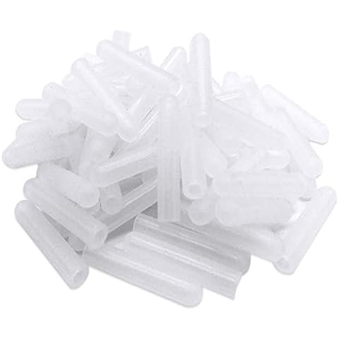 100 Pieces Universal Silicone Dishwasher Rack Prong Tine Repair End Tip Caps, Flexible Round End Caps Shelf Organizer Tip Cap Wire Thread Protector Cover, Anti Slip, 1 inch Round Tips, Clear Cover