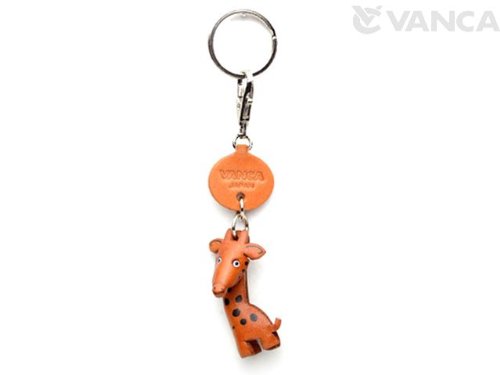 Amazon.co.jp: きりん 本革製 動物 キーホルダー バンカクラフト