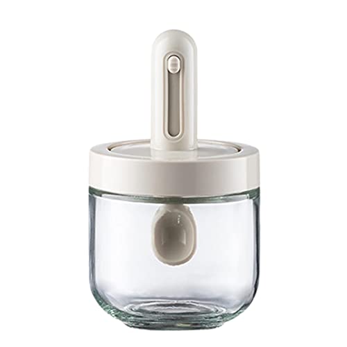 Spice Jar Com Tampa Colher Set Condimento Recipiente Tempero Caixa | Frascos de especiarias Colher S