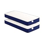 Baldiflex Kit 2 Pezzi, Materasso Memory 20 cm, Singolo 80x190 cm, RelaxOne 20, Ortopedico e Ergonomico, Anallergico e Antibatterico, 100% Made in Italy