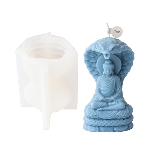 Religious Silicone Mold 3D Buddhas Mold for Making Soap Plaster Desk Ornament Home Decoration