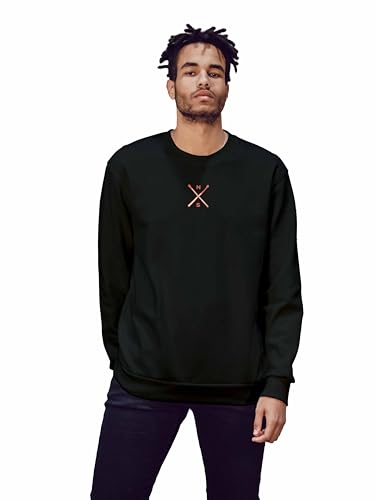 Sweat-shirt pour des hommes évite le froid avec style Green Fish FIMSWI-100986 Black