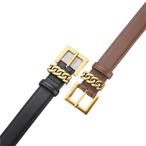 Womens Belt Belt for Women Soft Versatile Leather Belt Jeans Belt(100cm,Brown)2