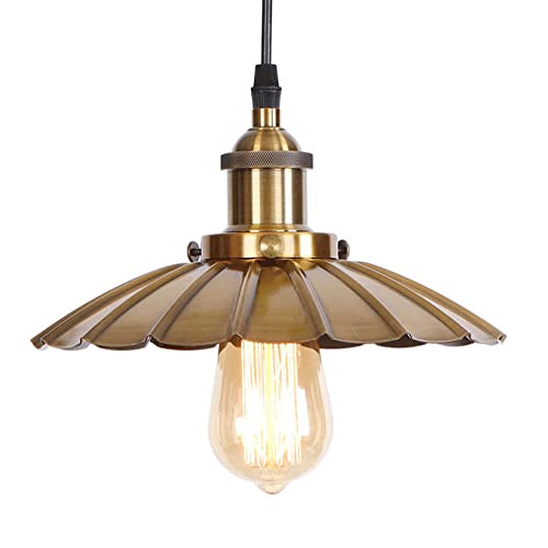 Suspension style industriel américain haut de gamme finitions métal blanc et doré
