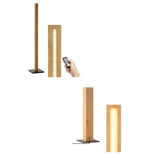 EDISHINE Wood LED Corner Floor Lamp & LED Wood Table Lamp