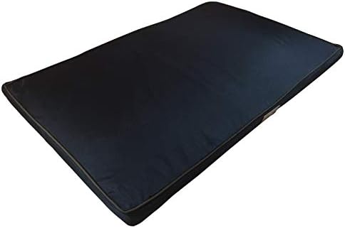 Ellie-Bo Black Waterproof Memory Foam Orthopaedic Dog Bed for Medium 30-inch Dog Cage/Crate