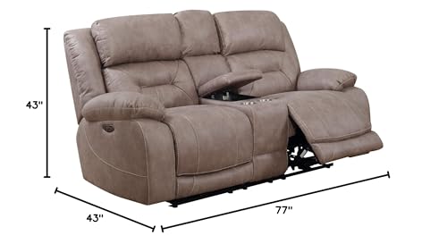 Sofá Loveseat Plegable Tela Sand miniatura 7