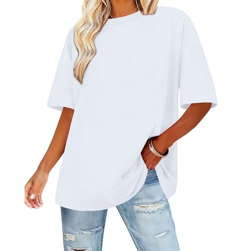 Womens Oversized T Shirts Loose Fit Graphic Tees Summer Casual Short Sleeve Tops 2026