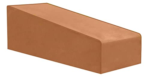 Premium Abdeckplane Liegestuhl B 200 x T 68 x HV 30 x HH 30 cm Gartenmöbel Gartentisch Hülle Abdeckung Haube Schutzhülle Abdeckhaube 900 D 6.000 mm Wasserbeständigkeit Kaffe Latte Cover