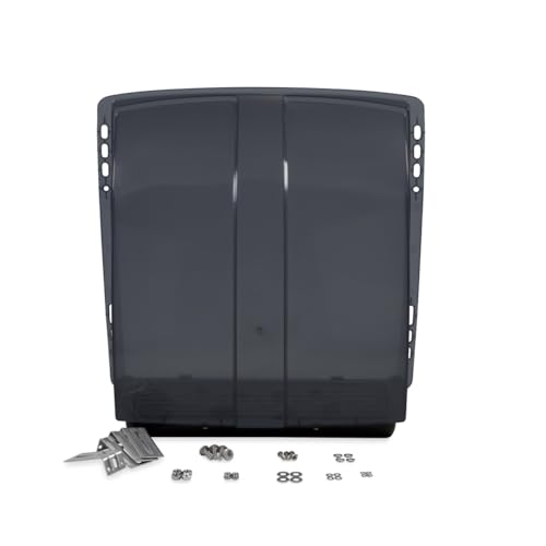 Camco Standard Roof Vent Cover, Opens for Easy Cleaning, Aerodynamic Design, Easily Mounts to RV with Included Hardware-Smoke (40453)