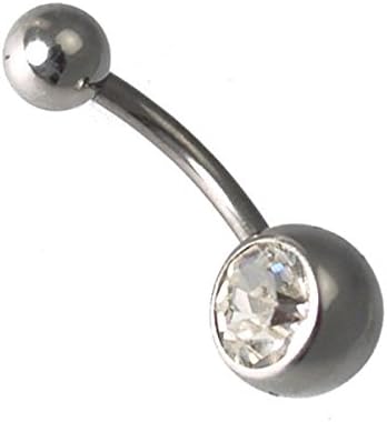 AJ Fashion JewelleryCrystal Navel Bar