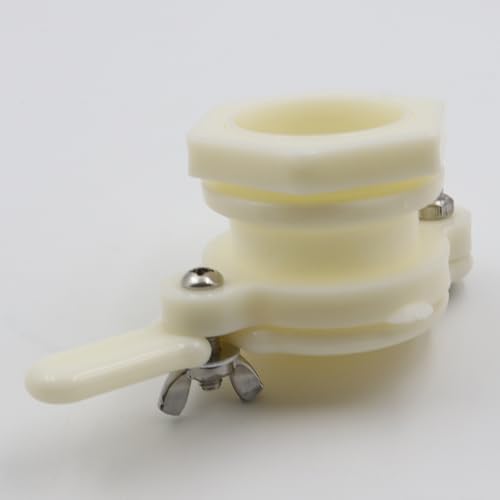 Hsthe Sea 4 Stück Honigschieber für Extraktor, Honig-Extraktor-Wasserhahn, langlebiger Honig, Honig-Extraktor-Ausrüstung, Imkereibedarf (2 gelb + 2 weiß)