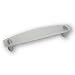 Produktbild SIRO Möbelgriff Homburg, Design, Kunststoff glaseffekt matt natur metallisiert weißaluminium, 155 mm x 14 mm x 28 mm, LA 128 mm, 0824-155KM1MV11