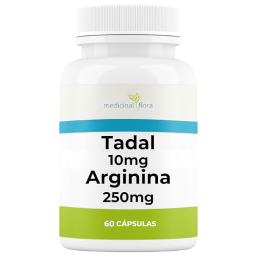 Tadala T.d.l. 10mg Com Arginina 250mg Frete Imediato E Discreto - 60 Cápsulas