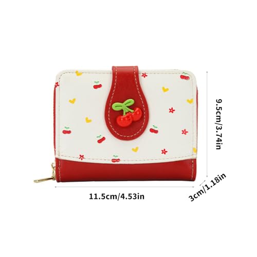 Women's PU Leather Wallet Compact Credit Card Holder Purse with Coin Pocket Travel Money Bag3