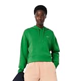 [Lacoste] [ラコステ] スウェット [公式] ワイド&クロップドフードスウェット レディース グリーン 34