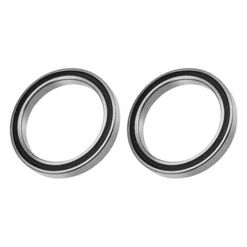 METALLIXITY Deep Groove Ball Bearings (6812-2RS, 60mm x 78mm x 10mm) 2Pcs, Chromium Steel Double Sealed Industrial Bearings - for Industrial Micro Motor