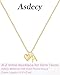 Asdecy Initial Necklaces for Girls Women Kids - 14K Gold Plated Teen Girls Gifts Trendy Heart K Initial Necklace Dainty Letter Gifts Choker Necklace for Girl Jewelry