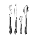 PRADEL ESSENTIEL - Pot 24 couverts de table - Bistro 1-2-3 - Acier inoxydable 18/0, Finiti...