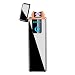 Dibikou Electronic Arc Lighter Flameless USB Rechargeable Windproof Plasma Lighter Finger Touch for Candle, Gas Stove, BBQ Grill and Camping (Black)