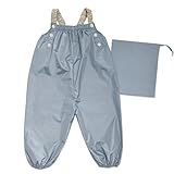 [Ｄｅａｒ　Ｃｏｌｏｇｎｅ] プレイウェア 調節 可能 遊び着 砂場着 撥水 防水 ベビー キッズ オーバーオール 男の子 女の子 かわいい 80 85 90 95 100 dk050 くすみブルー