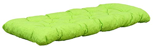 Chicreat Cojín para banco, 120 × 50 × 8 cm, verde/amarillo