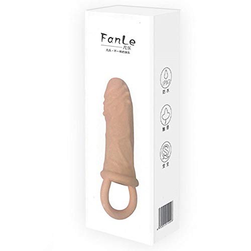 Capa Peniana Extensora com Anel para Escroto FanLe 14 cm x 4,6 cm