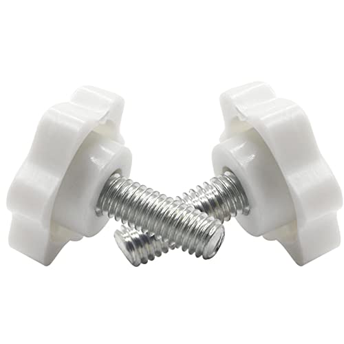 Snger M4 M5 M6 M8M10 Perno de manija de sujeción de Rosca en Forma de Estrella Blanca Perno de Mano de baquelita Tornillo de apriete Industria Plástico Acero Cover