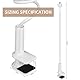Klemmhalter Kamera Wandhalterung Metall Überwachungskamera Halterung mit 1/4 Schraubenloch, 360 Grad Verstellbare Kamera Halterung für Outdoor Indoor Home Security-Kamerasystem,1 pcs Weiß