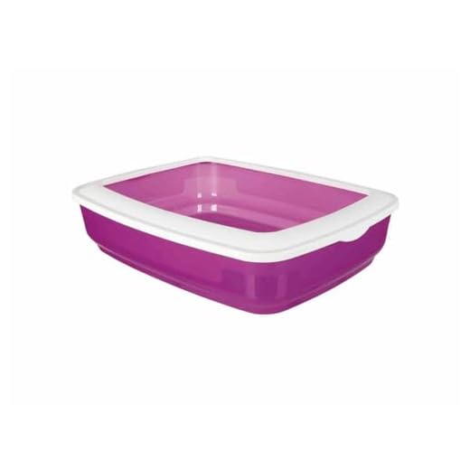 Trixie Cisco Bac à litière pour Chat avec Rebord, 50 x 38 x 11 cm