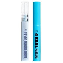 BABE ORIGINAL Renewing Lash Serum 6mL and 4 Real Mascara Bundle, Peptide-Infused Eyelash Serum for Fuller, Longer-Looking Natural Lashes, Lash Enhancing Treatment