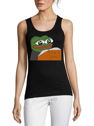 Meme Art débardeur en coton femme Pepe décontracté idéal pour vos journées chill