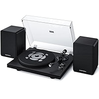 Qlearsoul SoulBox S1 Vinyl Record Player with Stereo Speakers