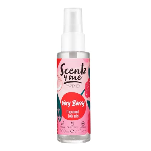 Yardley London Scentz 4 Me Very Berry Body Mist, Sweet Fruity Fragrance, Long-Lasting Body Spray, Body Mist100ml