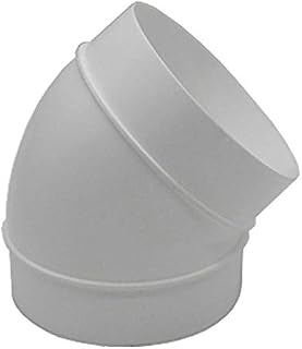 Kair 90 Degree Elbow Bend 150mm - 6 inch Round Plastic Ducting Joint to Connect Round Duct Pipe or Flexible Hose