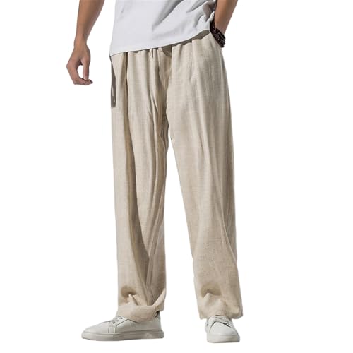 Pantalon lin homme ample pour vos journées de détente et sorties estivales légères