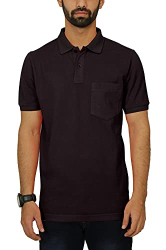 Image of Celsius Men's Half Sleeve Classic Solid Pique Polo with Pocket