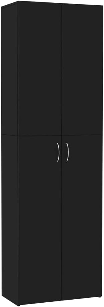 【Priority Shipping】 Staff Locker, Office Storage, for School, Gym, Home, Office Locker Compartment Office Cabinet Black 23.6"x12.6"x74.8" Chipboard