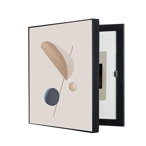 AWSAD Caja Medidor Eléctrico Pintura Decorativa, Panel De Disyuntores Oculto, Moderna Caja Eléctrica Contadores De Caja Cubierta Decoración Pinturas(C,35X45CM/13.7x17.7in)