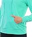ToBeInStyle Women’s Cotton Lightweight Long Sleeve Hoodie Pullover or Full Zip Jacket w/Kangaroo Pocket - No Zipper Mint - Medium