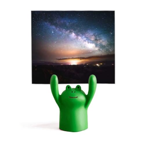 Nébuleuses galaxie ciel nuit mémo cartoon grenouille stand décoration pour chambre d'enfant