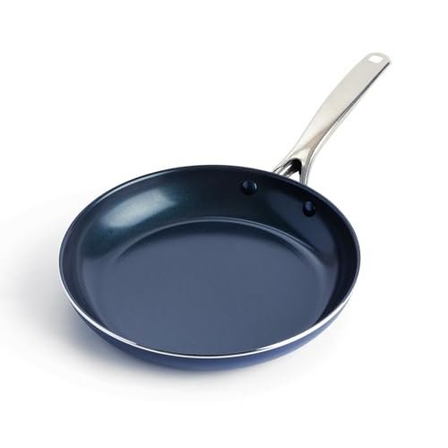 10 Inch Ceramic Nonstick Frypan - Non-Toxic Safe Open Skillet for Stovetop Use