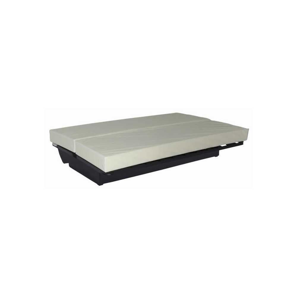 Générique Dream Banquette clic clac 3 Places - Tissu 100% Coton - Gris Anthracite - Contemporain - L 190 x P 92 cm