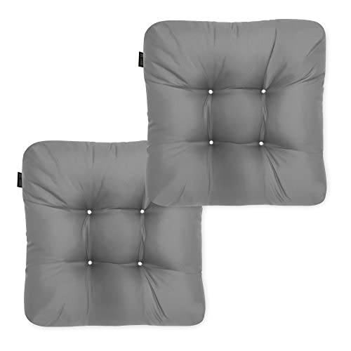 Classic Accessories Outdoor Chair Cushion, 2 Pack, Moon Mist, 19