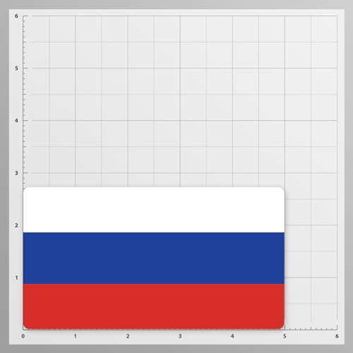 Image of World Country Flag Decal Stickers - Two Pack - for Cars Windows Bumpers Laptops Tablets Tumblers Cups Walls (Russia)