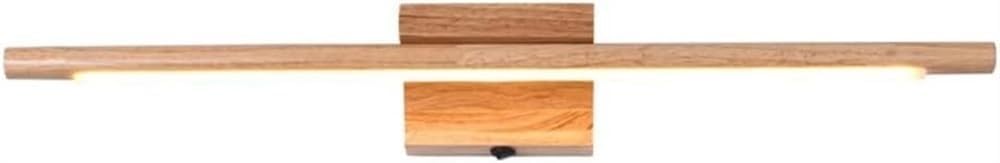 Aplique de pared LED nórdico luz de día con interruptor de madera para espejo