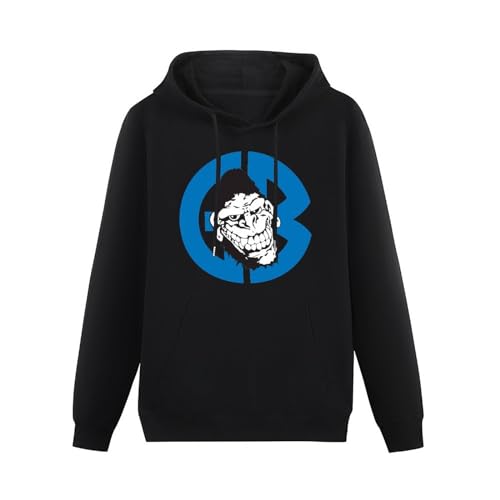 Water Kissing Men's Cotton Hooded Mens Sweatshirt Hoodie Sanmu Gorilla Biscuits Band Logo Hoodies Long Sleeve Pullover Loose Hoody Sweatershirt with Pullover Hoody Black S